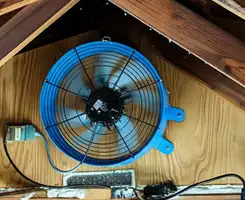 attic fan services with installed attic ventilation fan system in Little Rock, AR